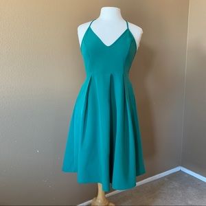 Teal Strappy Dress 8